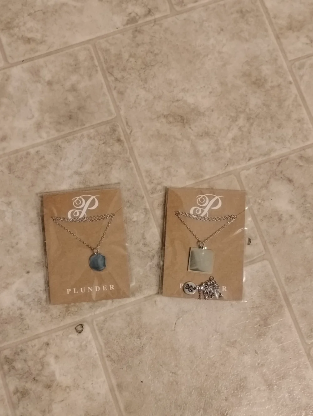 Plunder Pendant Necklaces - Silver Chains